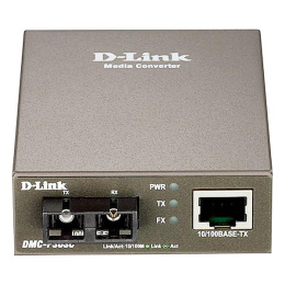 D-Link DMC-F30SC/B1A Медиаконвертер с 1 портом 10/100Base-TX и 1 портом 100Base-FX с разъемом SC для одномодового оптического кабеля до 30 км