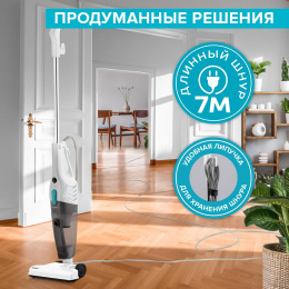 Ручной пылесос handstick Scarlett SC-VC80H23, 600Вт, белый/черный