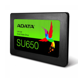 Твердотельный накопитель/ ADATA SSD Ultimate SU650, 480GB, 2.5" 7mm, SATA3, 3D TLC, R/W 520/450MB/s, IOPs 40 000/75 000, TBW 280, DWPD 0.5 3 года ASU650SS-480GT-R