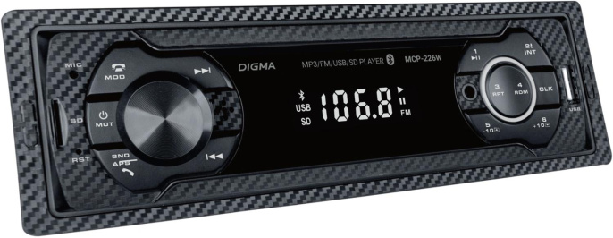 Автомагнитола Digma MCP-226W