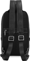 Рюкзак слинг мужской The Bridge Ludovico 053126LZ/7R черный натур.кожа