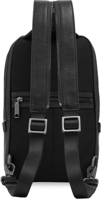 Рюкзак слинг мужской The Bridge Ludovico 053126LZ/7R черный натур.кожа