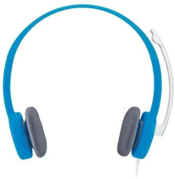 Наушники с микрофоном Logitech H150 синий/белый 1.8м накладные оголовье 981-000454