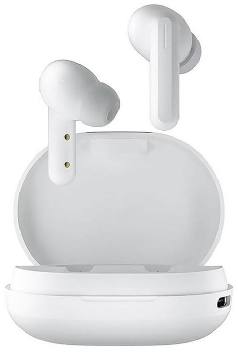 Беспроводные наушники Haylou GT7 Neo White Чип AD6973D, Bluetooth 5.2, протоколы: A2DP/AVRCP/HFP/HSP, одновременное подключение, сенсорное управление, динамический драйвер, время зарядки: 2 ч, вес наушника: 3.9 г, время зарядки: 1,5 ч, емкость: кейс - 31