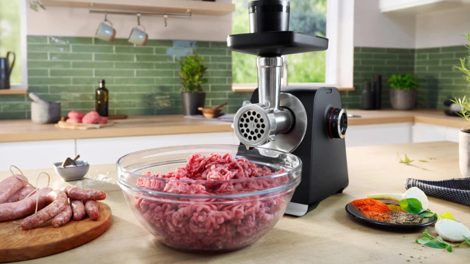 Мясорубка Bosch MFWS640B 2100Вт черный