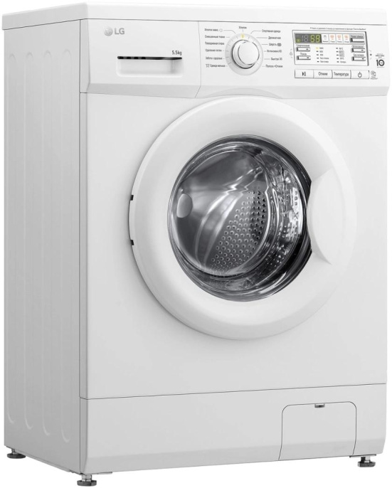 Стиральная машина LG F10B8MD, с фронтальной загрузкой, 5.5кг, 1000об/мин, инверторная