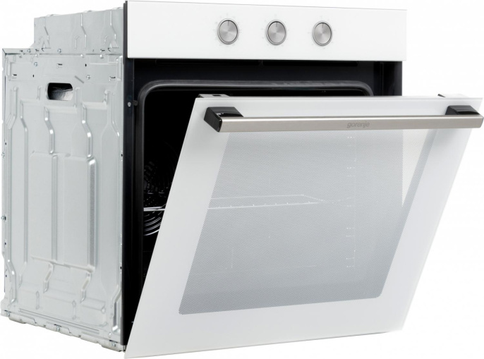 Духовой шкаф электрический Gorenje BO6725E02WG, 77л, дверца с 2 стеклами, белый