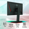 23.8" Монитор GMNG Gaming GM-24F03, 1920x1080, IPS, 180Гц, 2хHDMI, 1хDP, черный [gm24sg03]