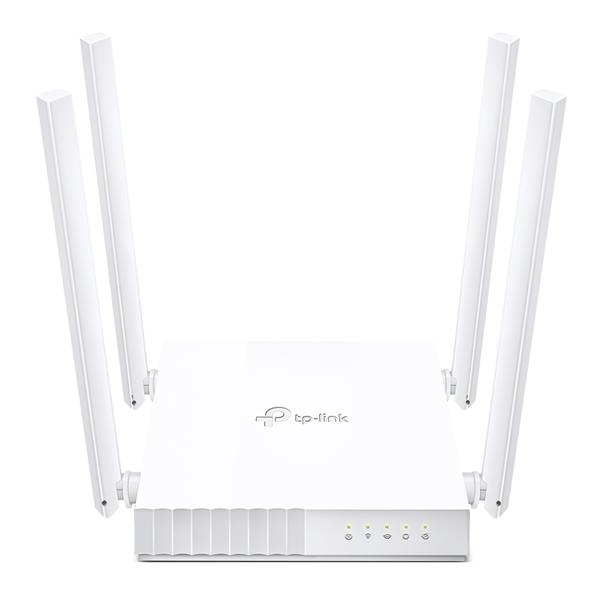 Wi-Fi роутер TP-LINK Archer C24,  Wi-Fi 5,  AC750,  2.4/5ГГц, 4 LAN,  белый