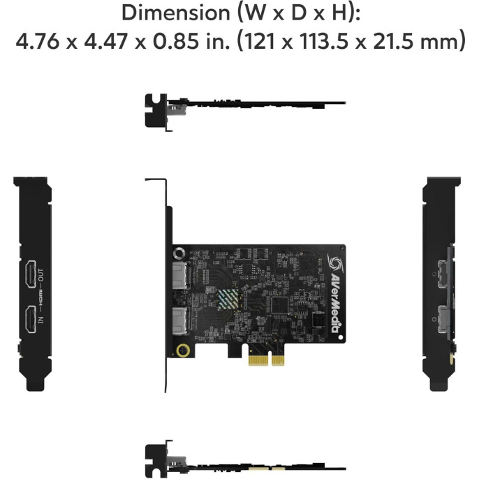 Плата видеозахвата внутренняя AVER Media Live Streamer ULTRA HD, GC571, RTL