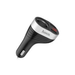 Автомобильное зарядное устройство Hoco Z29, порт прикуривателя, 2xUSB, черный 6957531092186