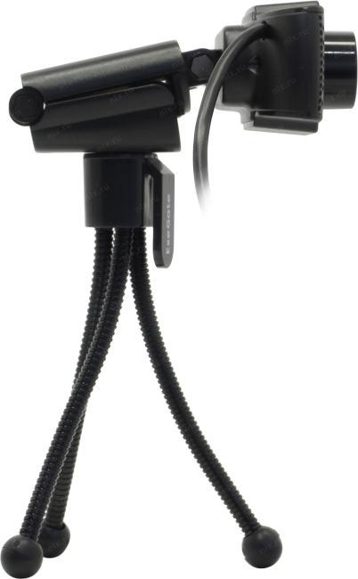 Веб-камера ExeGate BusinessPro C922 HD Tripod (1.3Мп, 1280х720, 720P, 30fps, ручной фокус, штатив Flex в комплекте, 4-линзовый объектив, микрофон с шумоподавлением, универсальное крепление, USB, кабель 1,5 м, Windows® 7/8/10/11, Mac OS 10.6 и выше, Chrome