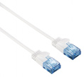 Патч-корд Hama Slim-Flexible UTP 4 пары cat.6 1.5м белый RJ-45 m -RJ-45 m 00135778