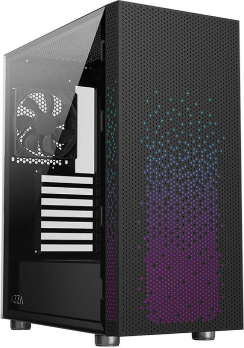 Корпус ATX AZZA Celesta F, Midi-Tower, без БП, черный [csaz-340f celesta]