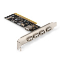 Контроллер ExeGate EXE-352 PCI v2.2, 4*USB2.0 ext. + 1*USB2.0 int., VIA Labs Chipset VT6212L EX281227RUS