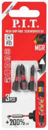 Бита P.I.T. ASDR01-25PZ1 (ударная магнитная  PZ1x25 мм, IMPACT, торсионная зона, 3 шт)