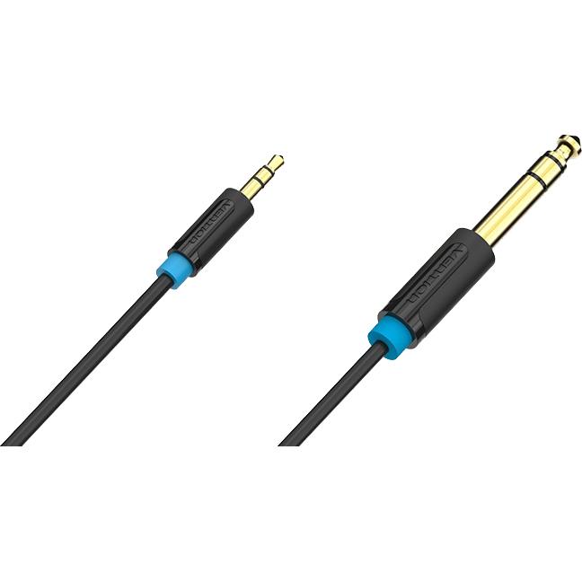 Кабель Vention аудио Jack 6,5 mm M/ 3,5 M - 3 м BABBI