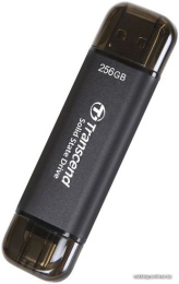 Внешний накопитель Transcend ESD310 256GB TS256GESD310C SSD, USB 3.2 Gen2 10 Гбит/с , металл/пластик, цвет черный