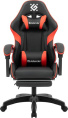 Игровое кресло DEFENDER Serenity Черн/красн,класс 2,PU,подножка 64807
