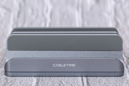 Вертикальная подставка CABLETIME CS14G (CT-VLP02-AG) для ноутбука, серый