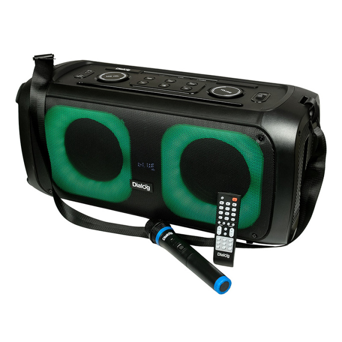 Акустическая портативная колонка Dialog Oscar AO-250 - 60W, караоке с беспр.микр, BTFMUSBTFLEDД