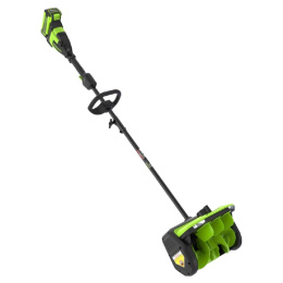 Greenworks Снегоуборщик аккумуляторный GD40SS2, 40V, 30 см, с регулируемым направлением выброса, бесщеточный, с 1хАКБ 5 Ач и ЗУ [2603107UG]