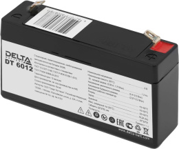 Аккумуляторная батарея 6V/1.2Ah Delta DT 6012 97/24/51(56), 0.29кг, 5лет, F1  