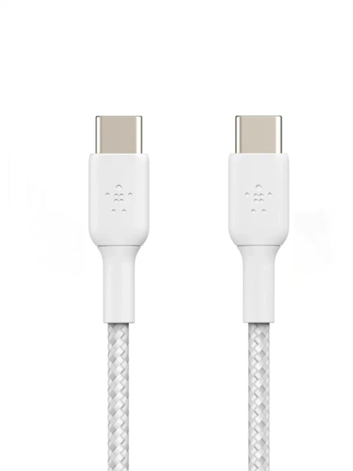 Кабель Belkin BoostCharge 100W PD USB-C To USB-C. Длина: 2м. Цвет: белый (CAB014BT2MWH)