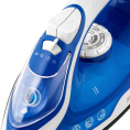 Утюг Maxwell MW-3007, с паровым ударом, 2400Вт, белый и синий
