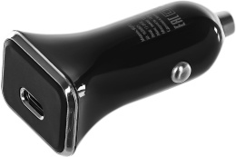 Автомобильное зарядное устройство Buro BUCK1,  USB-C, 18Вт, 3A, черный [buck18p010bk]