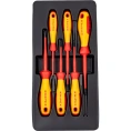 Набор отвёрток KNIPEX VDE, тонкие, 6 предметов, SL2.5/4, PlusMinus PH/S PZ/S 1/2 KN-002012V05
