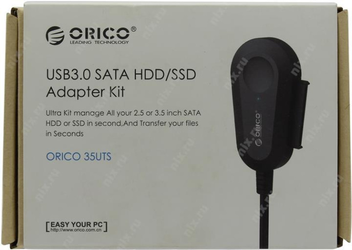 Orico 35UTS-BK SATA - USB3.0 Adapter адаптер для подкл-я 3.5" SATA устройств к USB3.0 +Б.П.