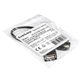 Удлинитель USB 2.0 ExeGate EX-CC-USB2-AMAF-0.15L Am/Af, угловой 90-градусный коннектор горизонтальный левый , 0,15м EX299703RUS