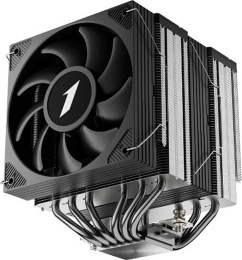 Кулер 1stPlayer CY12D Черный (CY12D-BK) (Intel LGA1851/1700/1200/115x, AMD AM5/AM4, крепление на винтах, 6 тепловых трубок (6мм), размер вентилятора: 120x120x25мм, гидравлический подшипник, 1900об/мин, 57.56CFM, 38.21dB(A), PWM, высота: 160 мм)