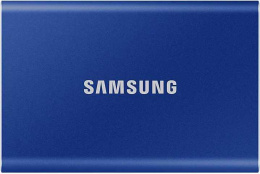 Внешний накопитель Samsung T7 2TB MU-PC2T0H/WW (синий) USB-C, запись - 1000МБ/с, чтение - 1050МБ/с