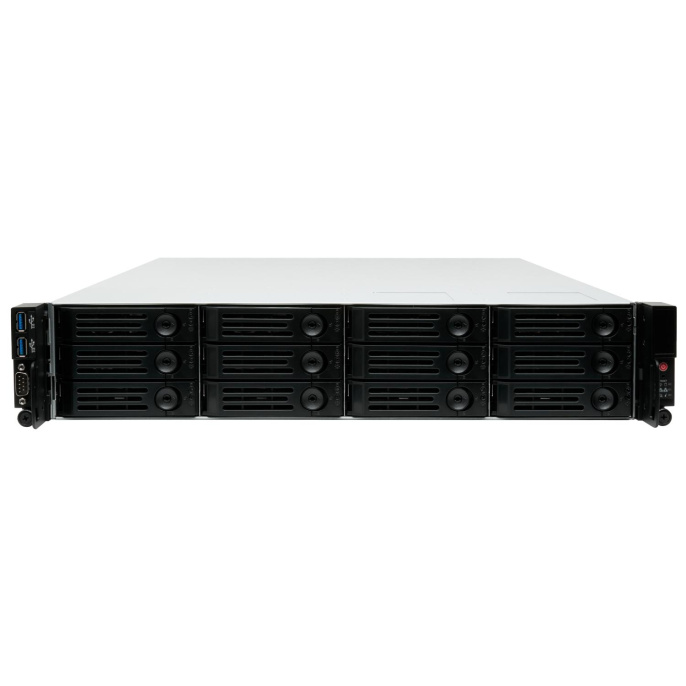 Серверный корпус 2U chassis; E-ATX, ATX, Micro-ATX, Mini-ITX MBs; 12 x 3.5'' hs + 2 x 2.5'' hs rear; 800 Wt CRPS 1+1 ; no rails CS-R29-04P