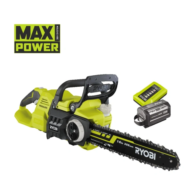 Бесщеточная цепная пила Ryobi MAX POWER RY36CSX35A-160 36В 5133004623