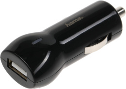 Автомобильное зарядное устройство HAMA H-183246, USB, microUSB, 2.4A, черный [00183246]