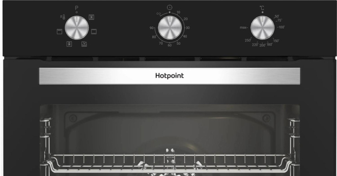 Духовой шкаф Электрический Hotpoint HETF 614 JH BL черный