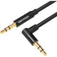 Кабель Vention аудио Jack 3,5 mm M/Jack 3,5 mm M угол 90 - 1,5м Черный BAKBG-T