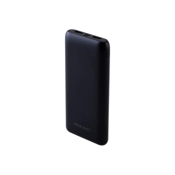 Rexant 30-2051 Портативное зарядное устройство Power Bank аккумуляторная батарея 10000 mAh с Quick Charge и Power Delivery, черное