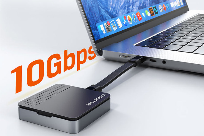 Корпус SSD-накопителя USB CABLETIME CB33G (CT-SSD04-AG) C-NVMe M.2 10 Гбит/с