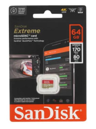Micro SecureDigital 64Gb Sandisk Extreme SDSQXAH-064G-GN6MN