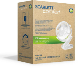 Вентилятор настольный Scarlett Comfort SC-DF111S98, белый