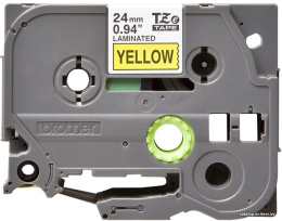 Brother TZE-651 Картридж с лентой P-Touch с лентой 24мм черный на желтом TZ651 TZE651