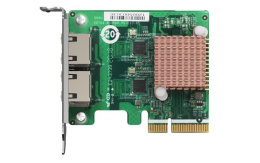 Сетевая карта QNAP QXG-2G2T-I225 2-port 2.5 GbE network expansion card, Controller I225-LM, PCIe Gen2 x2, 3 x Brackets included Full-height, Low-profile and Specialized for QNAP NAS