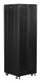 Шкаф коммутационный Lanmaster TWT-CBB-42U-6X8-G1 напольный 42U 600x800мм пер.дв.стекл задн.дв.спл.стал.лист 2-хст. 2 бок.пан. 800кг черный IP20