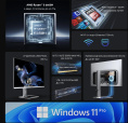 Моноблок Chuwi Unitech 27 27" 2K Ryzen 5 6600H 3.3 16Gb SSD512Gb 660M Windows 11 Pro GbitEth WiFi BT 48W клавиатура мышь Cam серебристый/черный 2560x1440