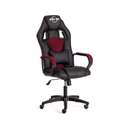 Кресло Tetchair driver 22 кожзаменитель/ткань, черный/бордо 36-6/tw-13 19299