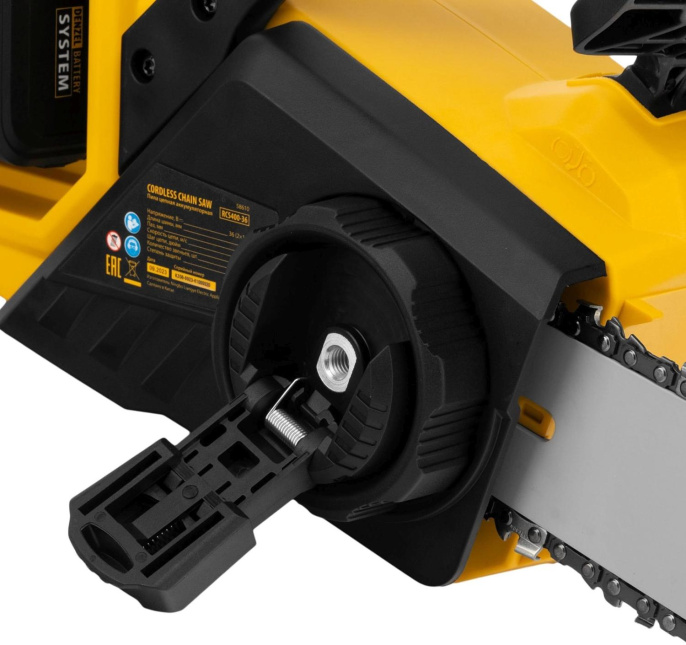 Цепная пила Denzel RCS400-36 аккум. дл.шины:16" 40cm 2аккум. 4Ач ЗУ 58610